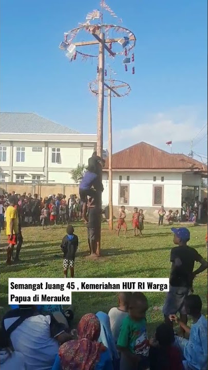 Kemeriahan Warga Papua di Merauke Merayakan HUT Kemerdekaan RI Ke 77