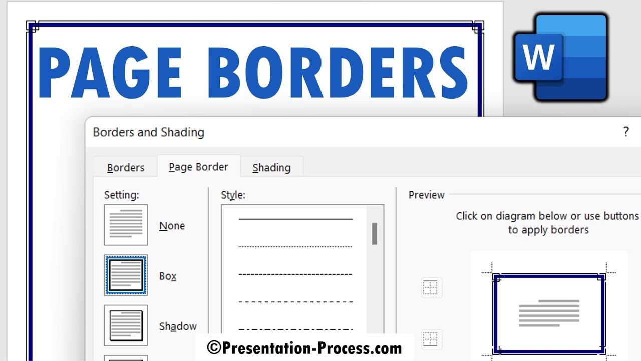 How to Add Page Border in MS Word | Dotted lines, Art Work & More ...