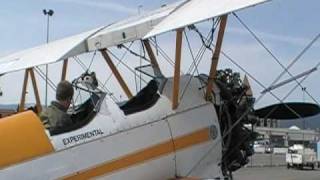 450 Stearman start up.