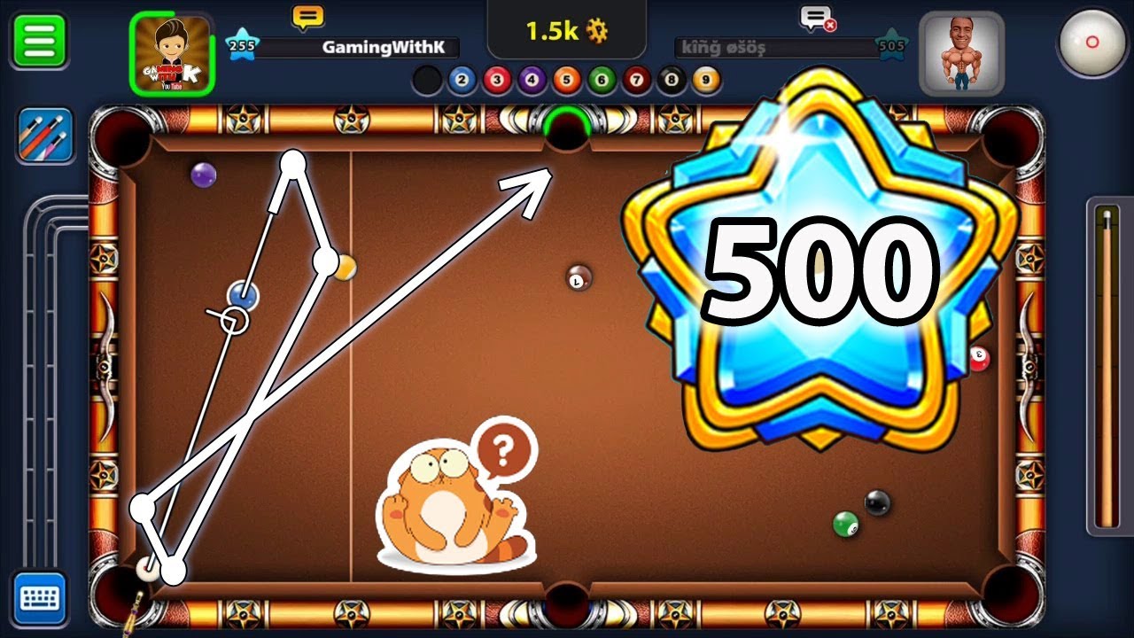 Level 500 Ft Ossama Vs Gamingwithk Indirect Amaizingness 1 8 Ball Pool Miniclip Youtube