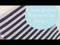Creating Perfect Stripes on Polymer Clay // Polymer Slab / Beginner / Extruder / Jewellery making