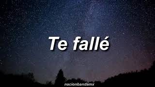 Video thumbnail of "Te falle Christian Nodal letras"