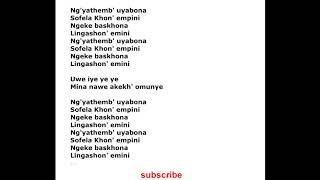 Video thumbnail of "Kelly Khumalo - Empini (Lyrics)"