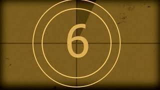 Old Film Countdown | 10 Seconds | Sound Effects | Projector Audio