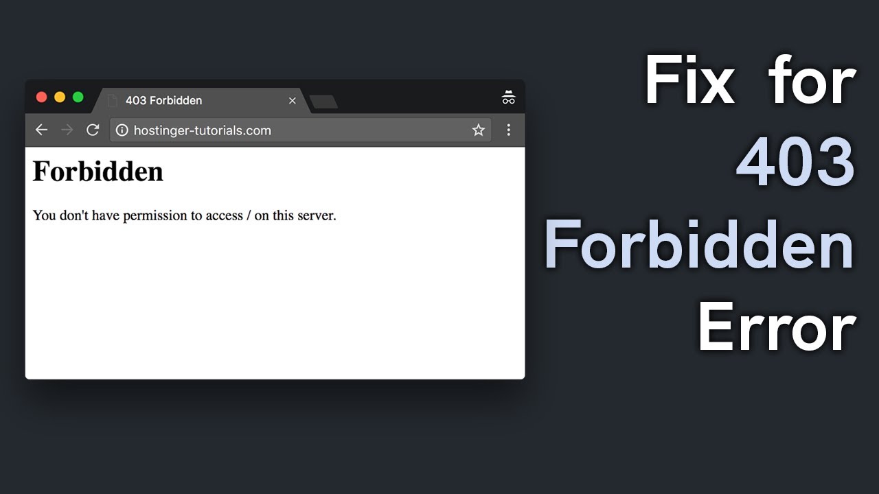 How to fix 403 forbidden error on Laravel project