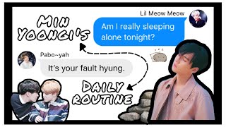 Bts Texts Min Yoongis Daily Routine
