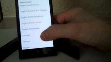 How to change region and language settings in the Nokia Lumia 900
