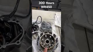 Clutch wear on 300 hours Yamaha WR450f  full video: https://www.youtube.com/watch?v=V0y19Xn8Dgg