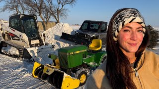 Moving Big Snow On The Farm