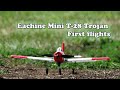 Eachine Mini T-28 Trojan 400mm RC airplane - first flights