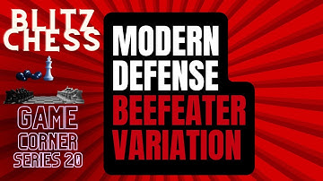 MODERN DEFENCE-BEEFEATER VARIATION #chess  :GAME CORNER SERIES 20