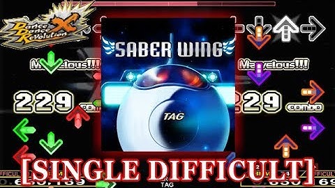 【DDR X】 SABER WING [SINGLE DIFFICULT] 譜面確認＋クラップ