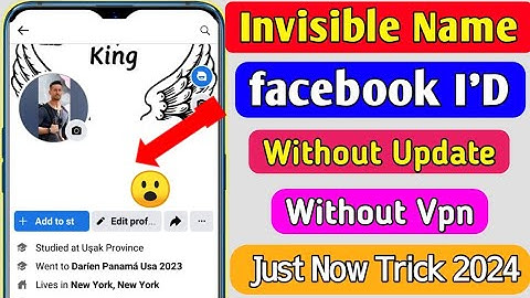 How to make full invisible name on facebook 2024 | How to hide facebook name 2024