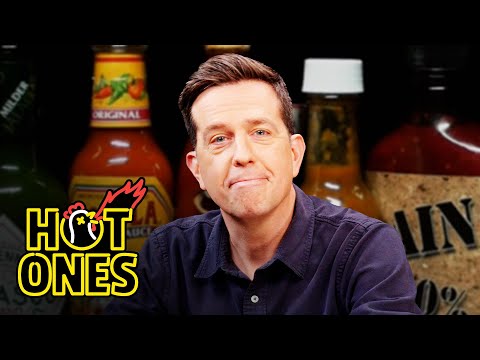 Ed Helms Needs a Mouth Medic While Eating Spicy Wings | Hot Ones