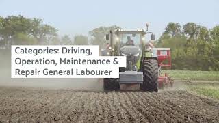 Job opening in Canada: Farm Equipment Operators.
