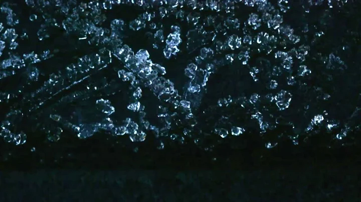 Ice Crystals under Magnification Melting