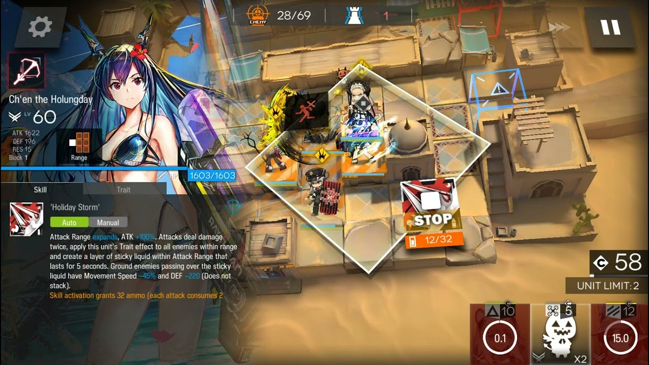 Arknights - CC#8 Day 1-2 Sandsea Remnants - Max Risk