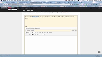 Embed iFrame on Blog