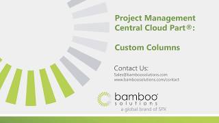 Project Management Central Web Part: Custom Columns