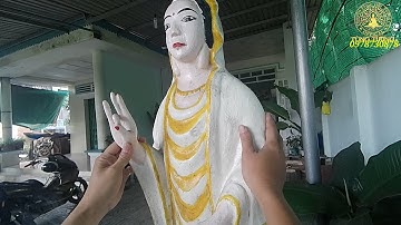Đắp y sơn mới Tượng Quan Âm 1m2 tại xã an tây, Bến Cát,  Bình Dương