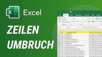 Excel Textumbruch / Zeilenumbruch einstellen - Text untereinander schreiben