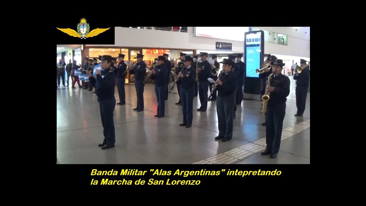 Marcha de San Lorenzo por banda Alas Argentinas Marcha de San Lorenzo por banda Alas Argentinas