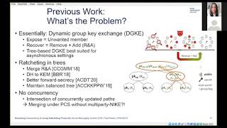 Resolving Concurrency in Group Ratcheting Protocols | Paul Rösler | Secure Messaging Summit 2020
