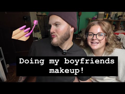 Doing my everyday makeup on my boyfriend! thumbnail