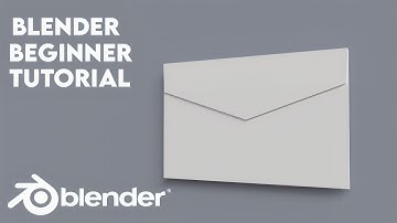 modeling 3d envelope in blender|blender beginner tutorial
