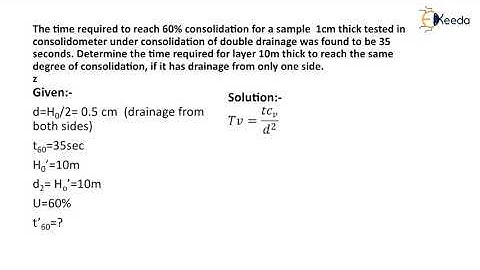 Numerical 1 on Final Settlement - Introduction to Consolidation of Soils-Geotechnical Engineering 2