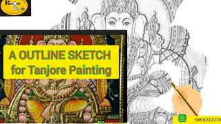 Sketch for Tanjore Painting-How to make them with your Mobile-Easy Technique screenshot 2