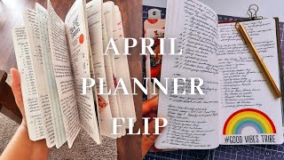 April Planner Flip || Standard Traveler's Notebook || #flipthrough #bulletjournal #plannercommunity