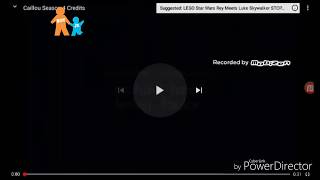 Caillou End Credits Nick Jr Uk