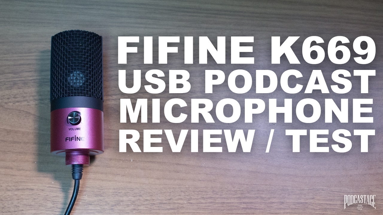 FiFine K669 USB Podcast Microphone Review / Test 