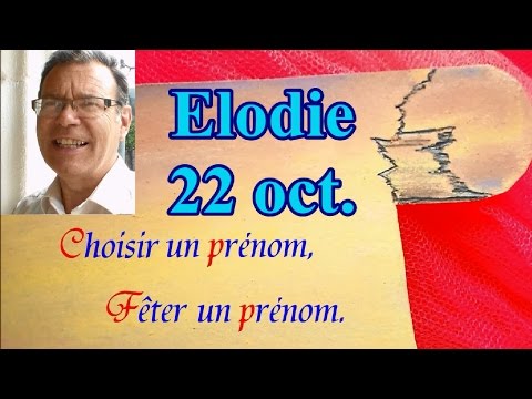 Vidéo: Que signifie le prénom élodie ?