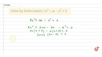 Solve by    factorization:  ltmath gt  ltmrow gt  ltmn gt2 lt/mn gt ltmsup gt  ltmi gtx lt/mi