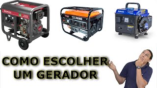 Tudo que você precisa saber para comprar um GERADOR