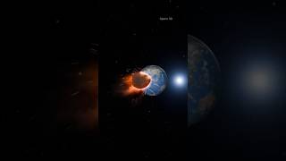Asteroid near the Earth and moon #earth #moon #planets #universe #solarsystem #sun