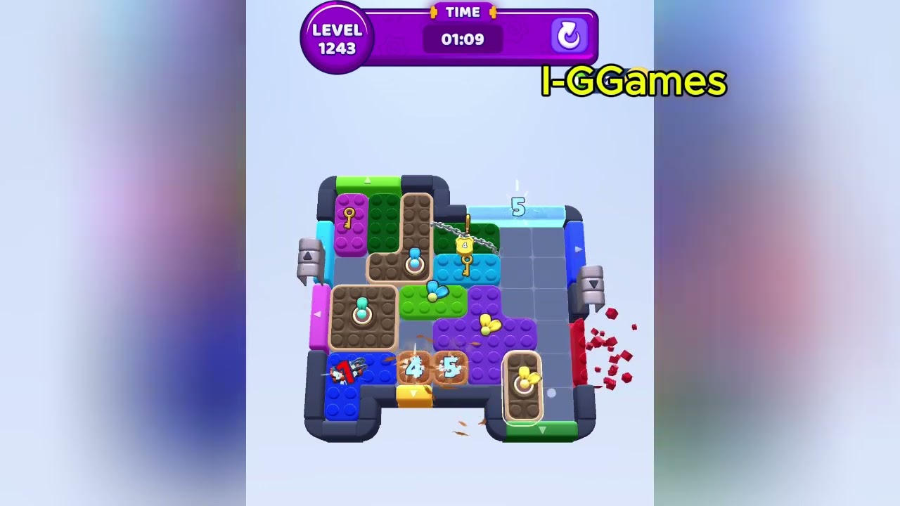 Color Block Jam Level 1243 - YouTube