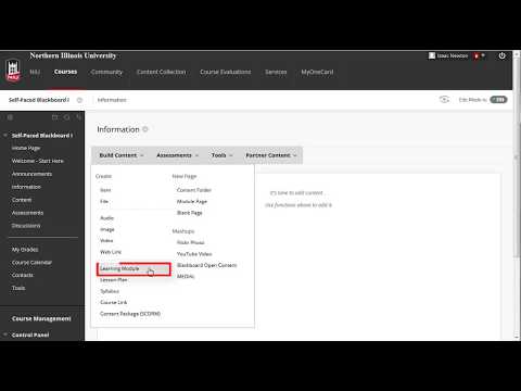 Adding Content to Your Blackboard Course