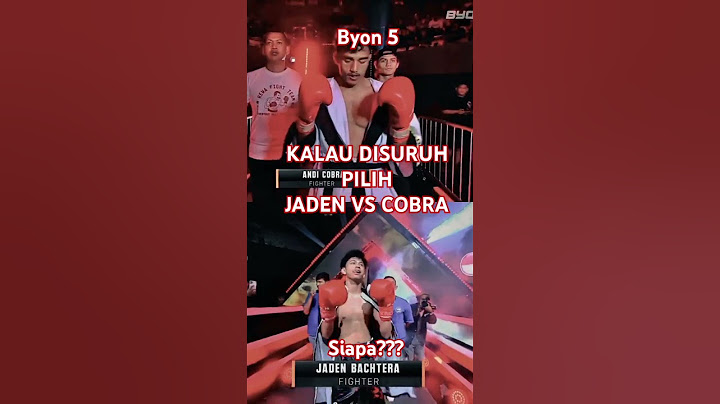 Jaden bahtera vs Andi cobra byon 5 #fyp #boxing