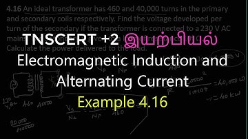 43.Physics | Electromagnetic Induction and Alternating Current | Example 4.16