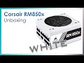 Corsair RM850x White fully modular power supply - Unboxing