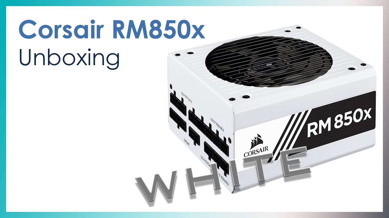 Corsair RM850x White fully modular power - -