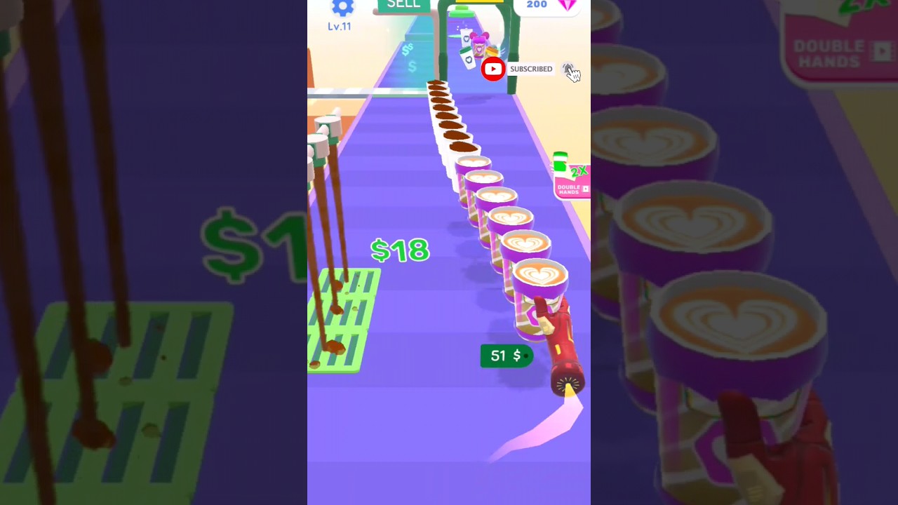 Coffee run mobile gameplay 🎮 