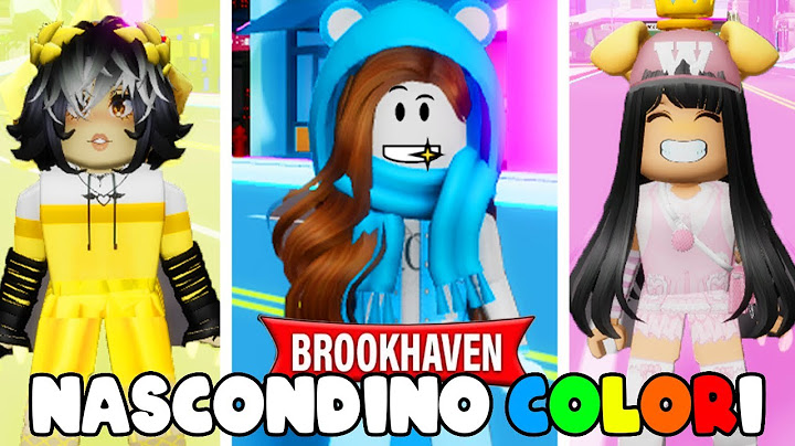 BROOKHAVEN MA UAN RUOTA DECIDE IN CHE COLORE NASCONDERCI SU ROBLOX!
