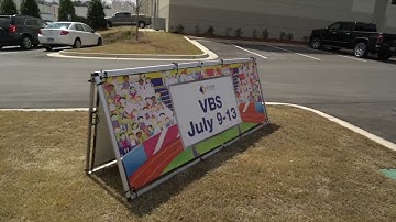 A-Frame Outdoor Banner Display