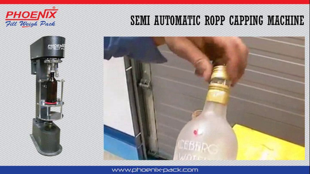 SEMI AUTOMATIC ROPP CAPPING MACHINE - YouTube