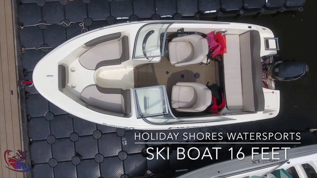 Holiday Shores WaterSports 16 Foot Ski Boat Rental YouTube