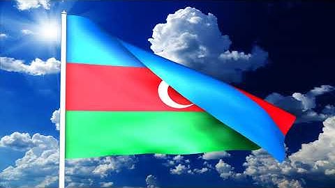 3D Rendering Azerbaijan Flag Animation